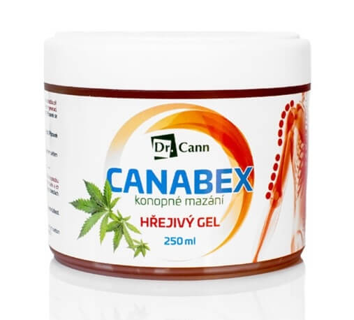 CANABEX konopné mazání - hřejivý gel 250ml
